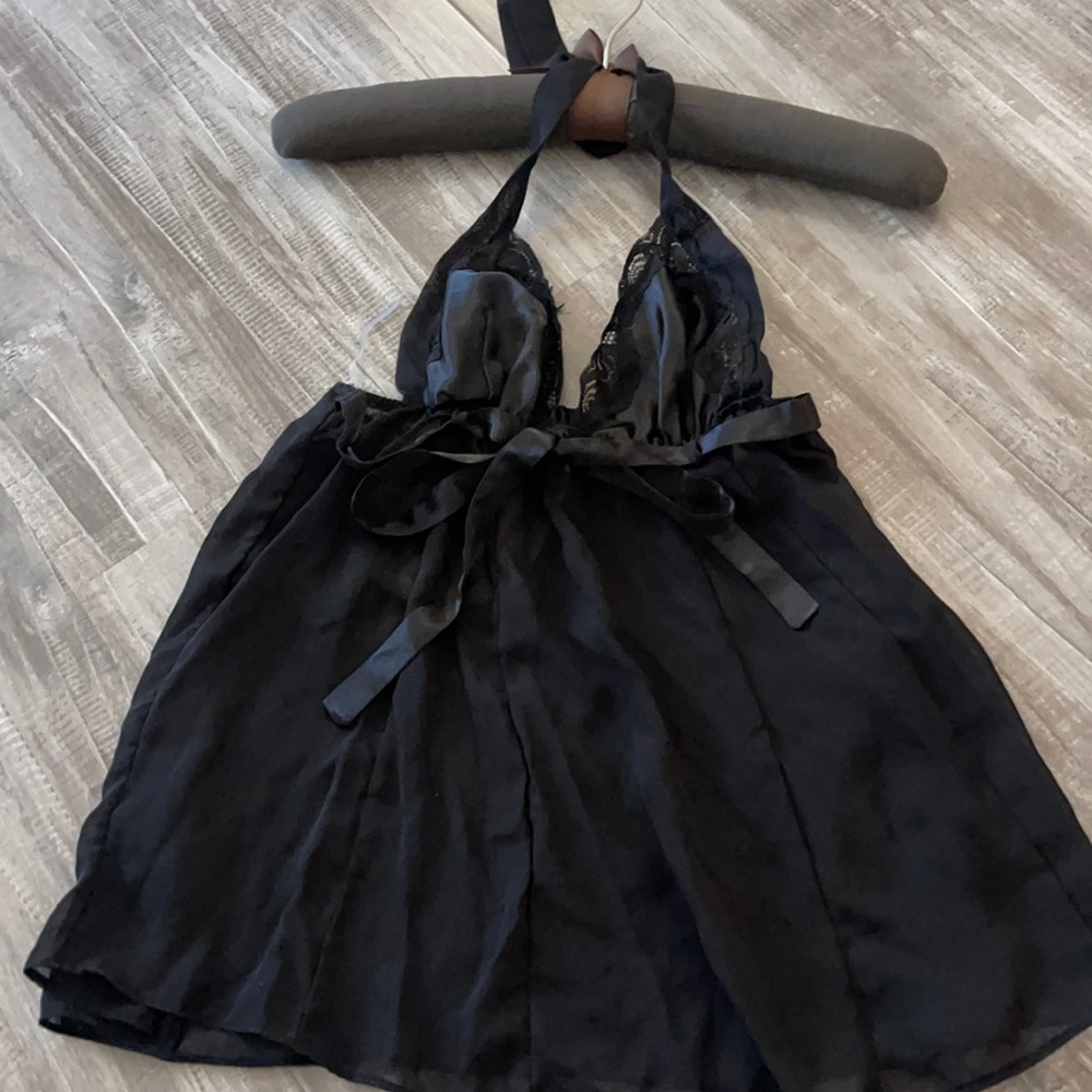 Fredericks of Hollywood halter babydoll slip small